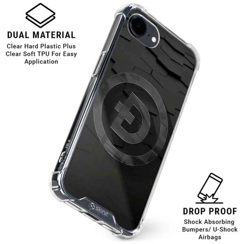 Doge Coin Textured Logo iPhone 16e Clear Case